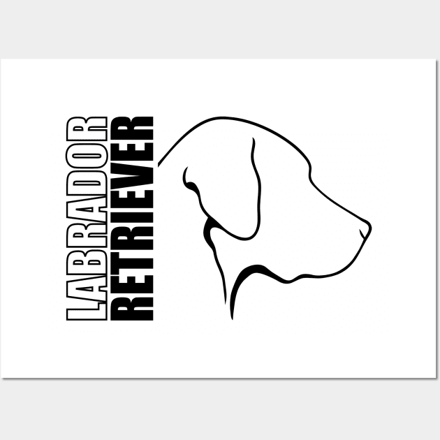 Proud Labrador Retriever profile dog lab mom Wall Art by wilsigns